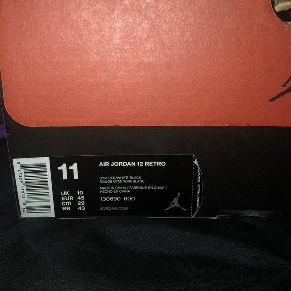 Jordan 12 “Gym Red” - Picture 6 of 6